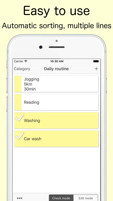 Tangkapan layar CheckListFree - Repeat task