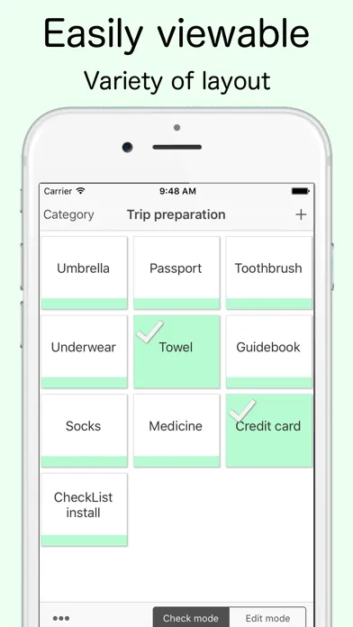 Tangkapan layar CheckListFree - Repeat task