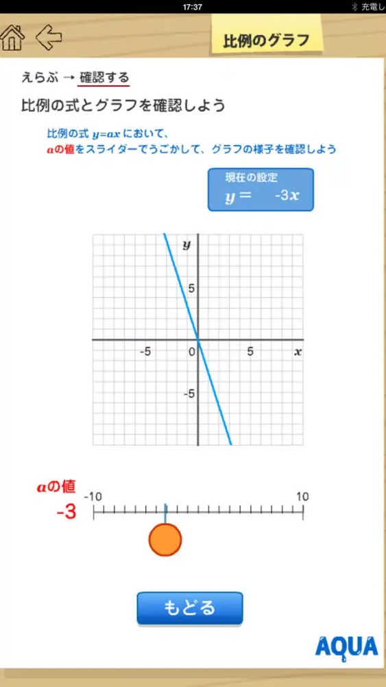 Capturas de tela do Graph of The Proportion in "AQUA"