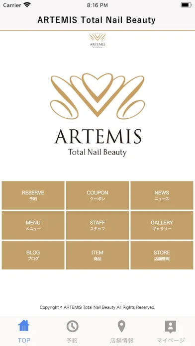 ภาพหน้าจอของ ARTEMIS Total Nail Beauty