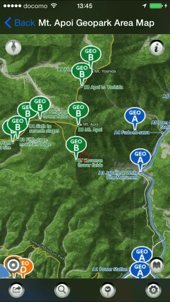 Tangkapan skrin GEOPARK