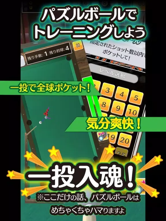 Capturas de tela do ふつうのビリヤード 人気の暇つぶしビリヤードゲーム iPad 