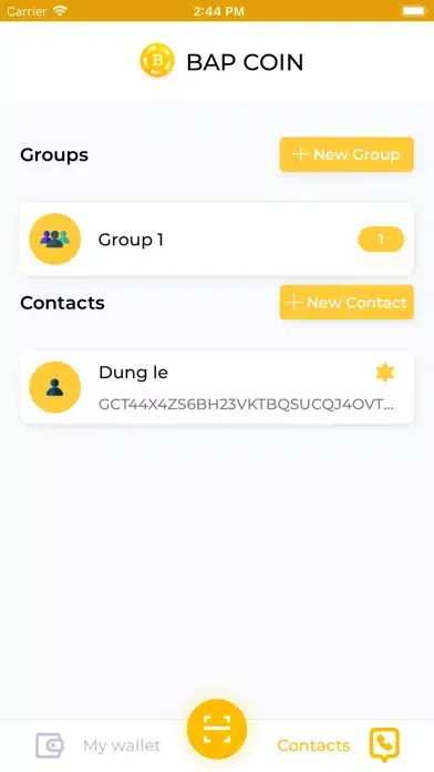 Screenshot di BapCoin