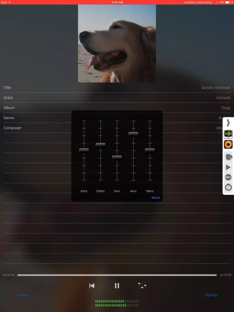 Captures d'écran de bismark Music2Bus iPad 