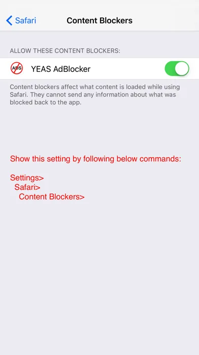Ảnh chụp màn hình của YEAS AdBlocker