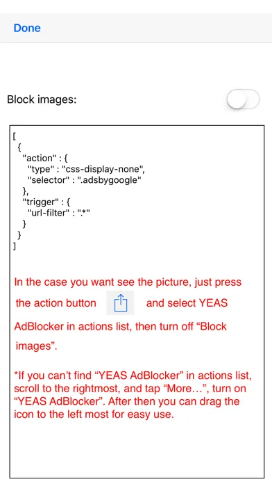 Ảnh chụp màn hình của YEAS AdBlocker