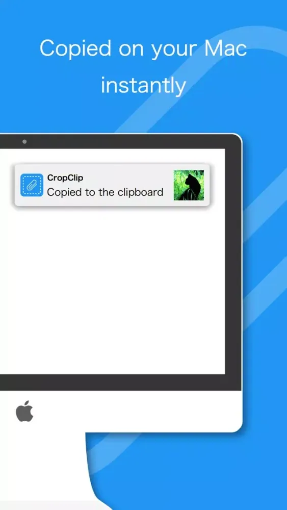 Tangkapan skrin CropClip - Take a photo to your desktop