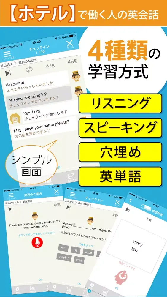تصاویر ホテルで働く人の接客英会話