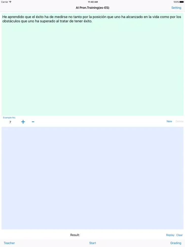 Screenshot di AI Pron.Training iPad 