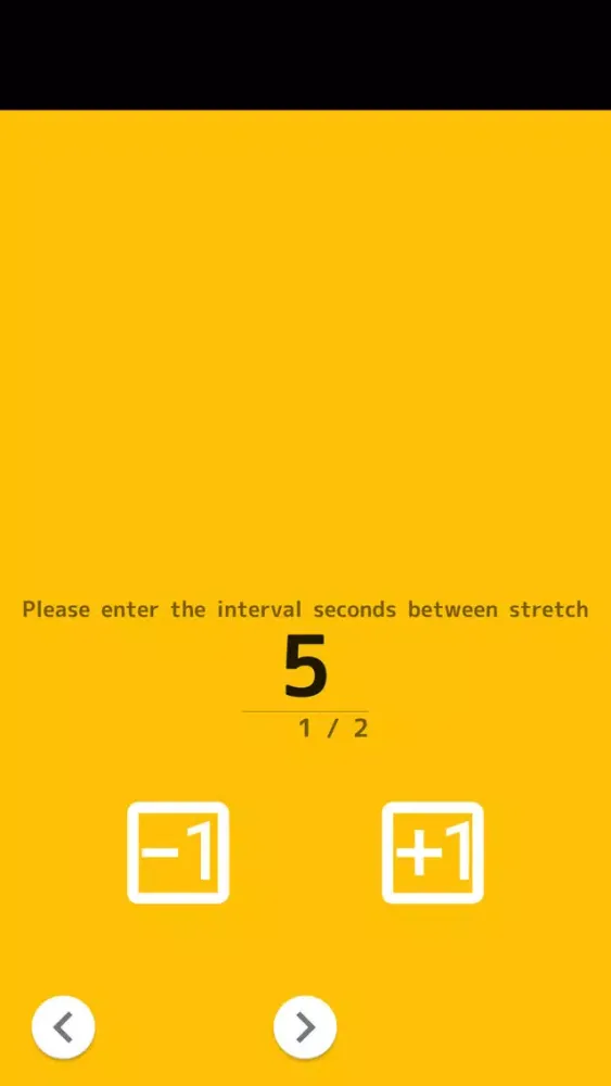 Tangkapan skrin Easy Stretch Timer