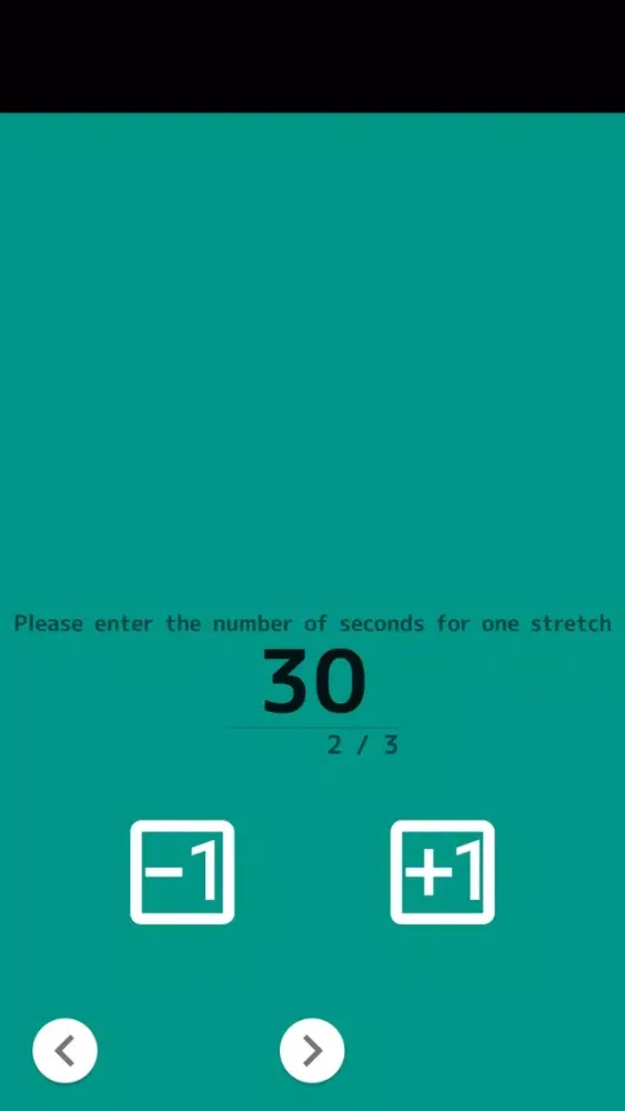Tangkapan skrin Easy Stretch Timer