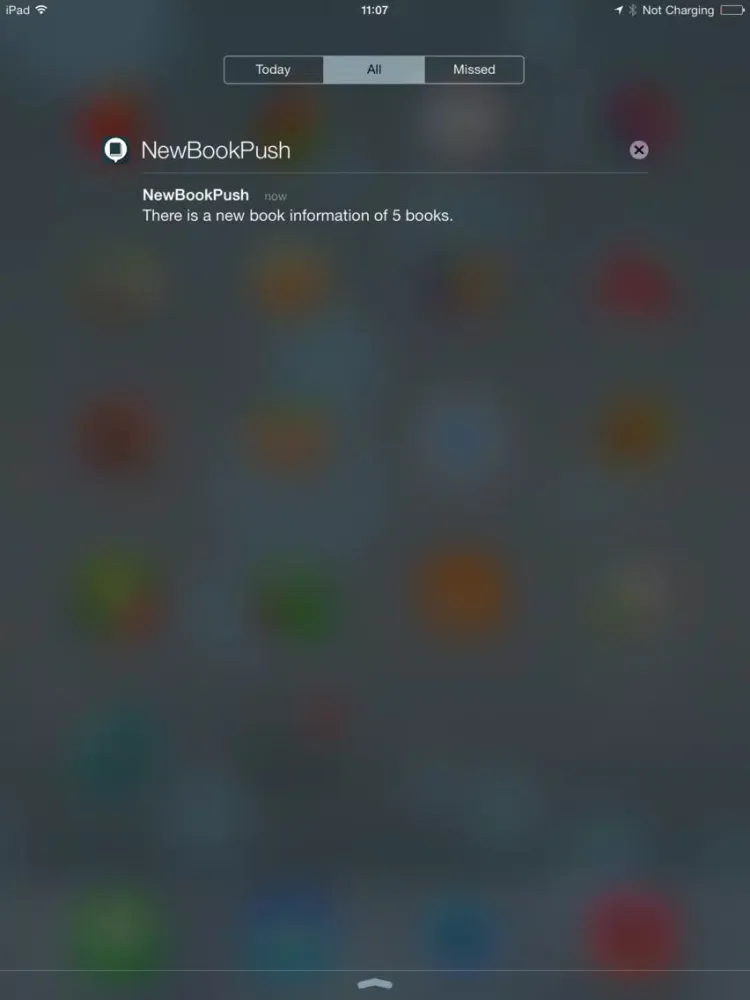 New Book Push - Notice in the new book push notification iPad  স্ক্রিনশট