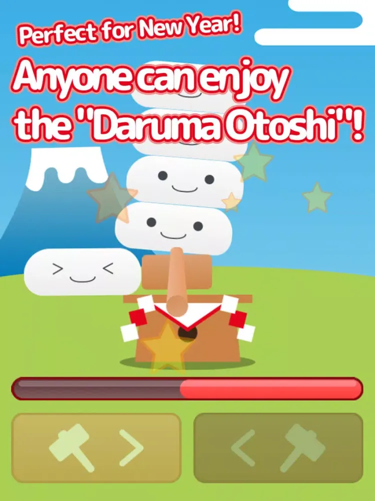 Rice Cake Crash! - Thrilling! Try your luck in the New Year fortune "Daruma Otoshi" iPad  স্ক্রিনশট