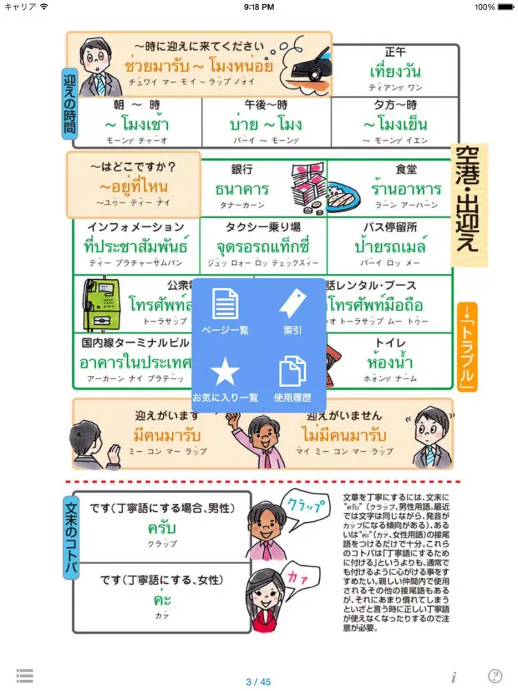 Скриншоты 指さし会話 ビジネスタイ語　touch＆talk　【personal version】 iPad 