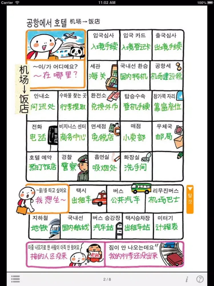指さし会話　韓国語―中国　touch＆talk（LITE版） iPad  スクリーンショット