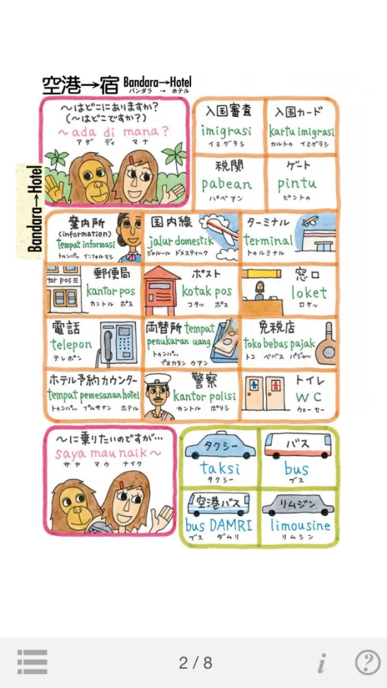 ภาพหน้าจอของ 指さしインドネシア　touch＆talk（LITE版）
