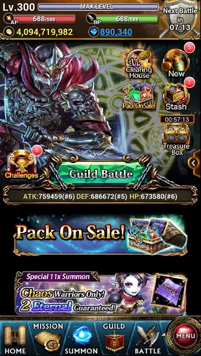 Tangkapan skrin War of Legions