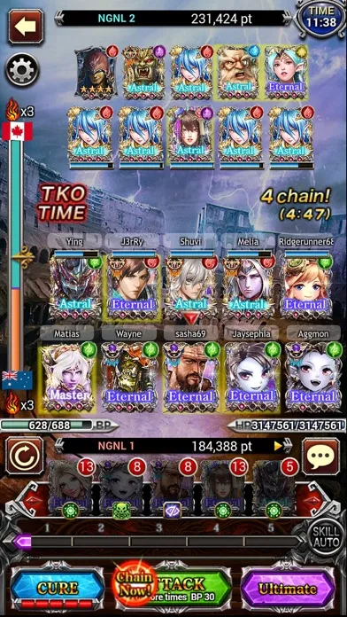 Tangkapan skrin War of Legions