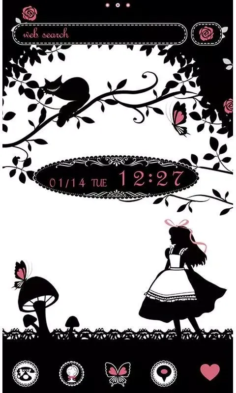 Alice's Fairy Tale Theme +HOME Screenshots