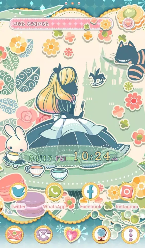 -Alice in Candy-land Theme Screenshots