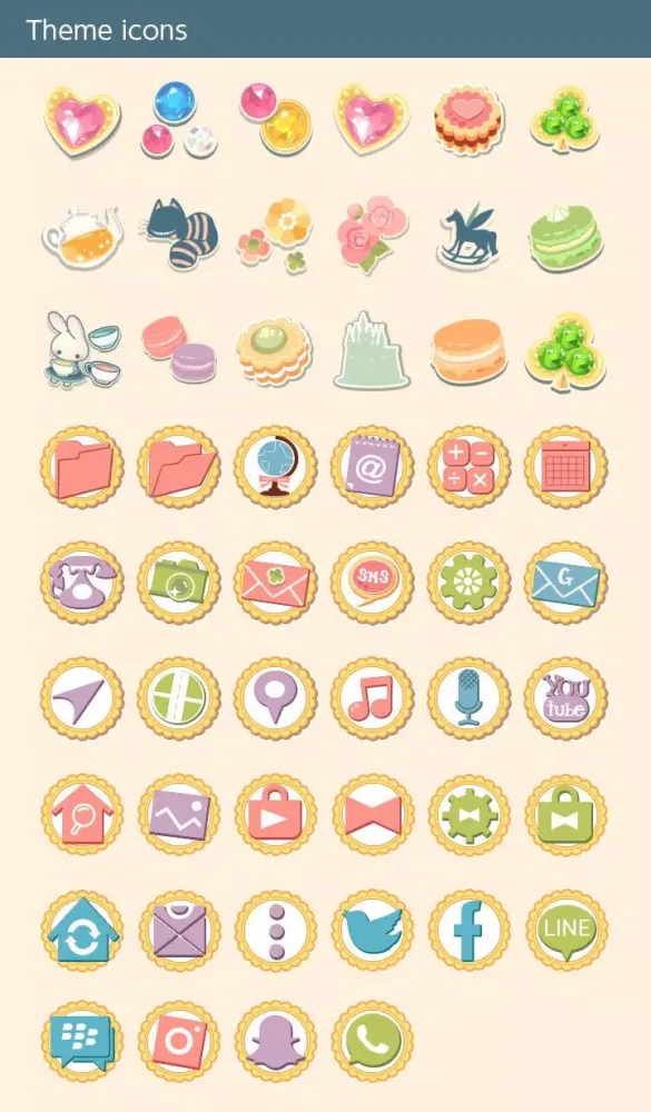 -Alice in Candy-land Theme Screenshots
