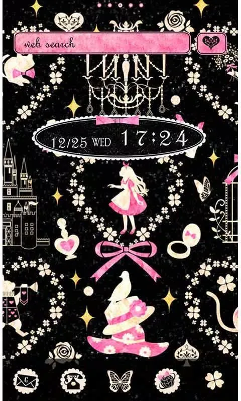 Capturas de tela do Girly Theme Beautiful Alice