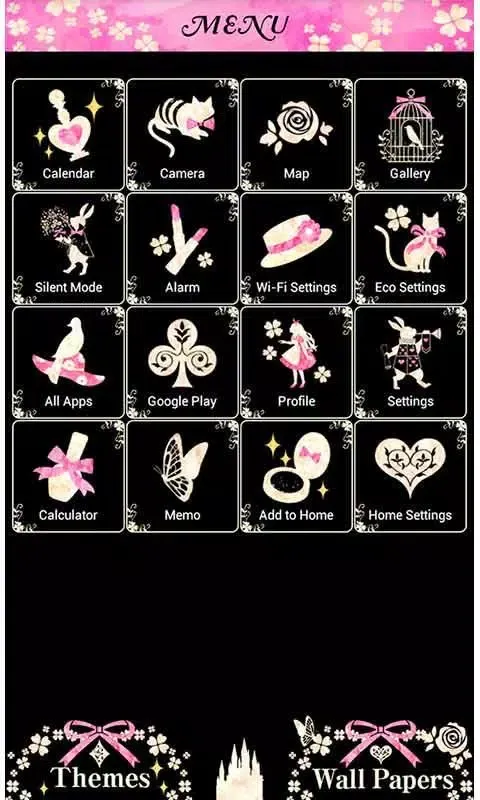 Capturas de tela do Girly Theme Beautiful Alice
