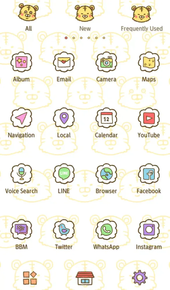 Cute Tiger Theme Screenshots