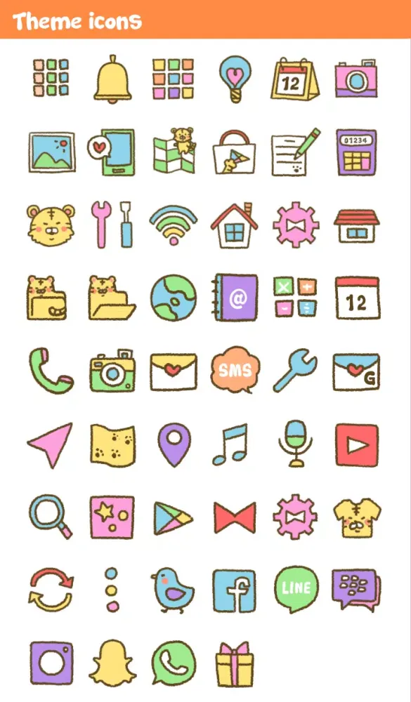 Cute Tiger Theme Screenshots