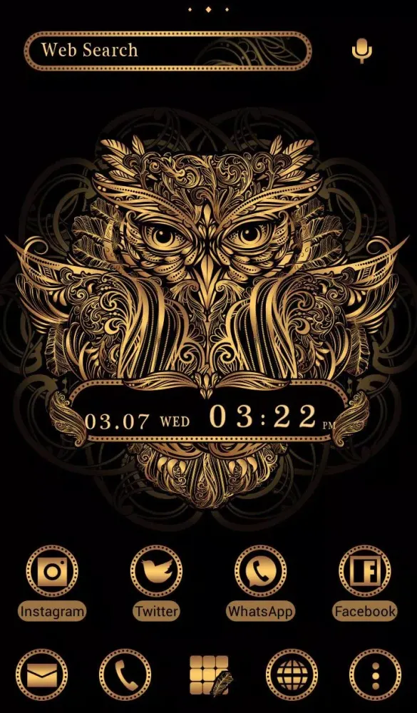 Screenshot di Golden Owl Theme
