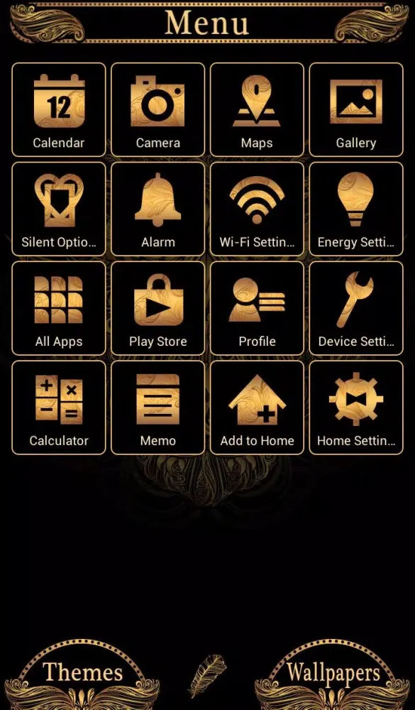 Screenshot di Golden Owl Theme