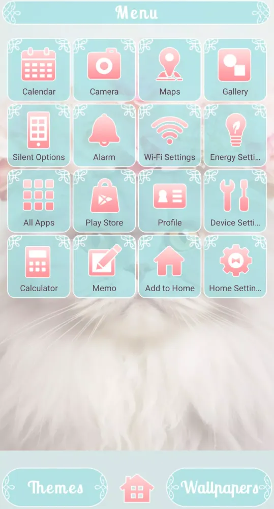 Capturas de pantalla de Flower Crown Feline Theme