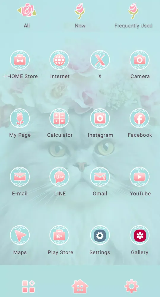 Capturas de pantalla de Flower Crown Feline Theme