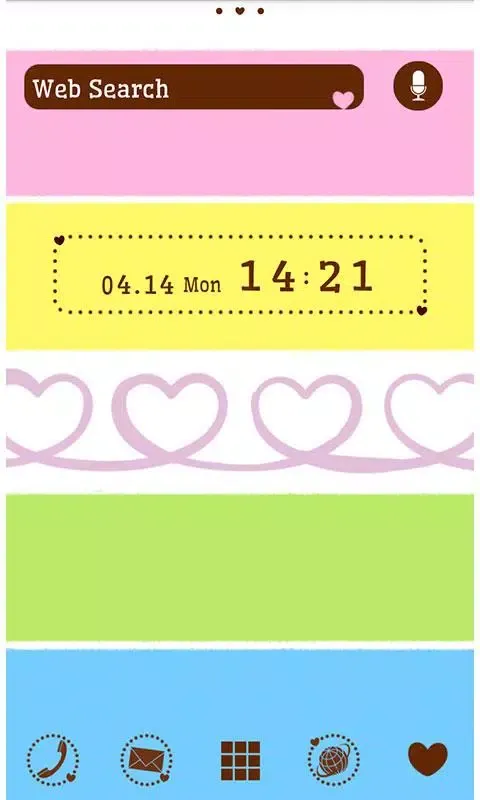 -Twirly Heart- Theme +HOME 스크린샷