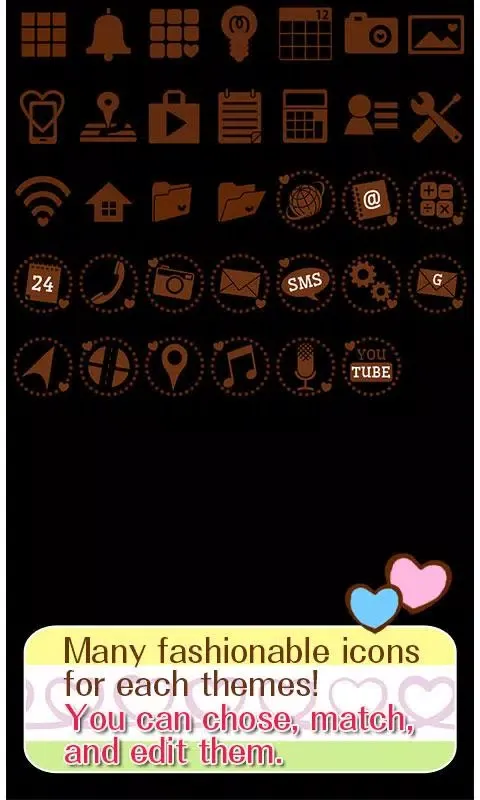 -Twirly Heart- Theme +HOME 스크린샷