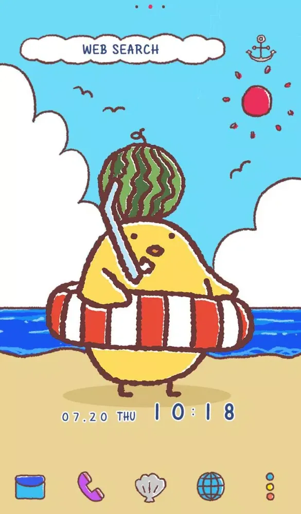 Ảnh chụp màn hình của Chick in Summer Theme