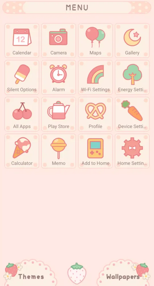 Pastel Gingham & Strawberries应用截图