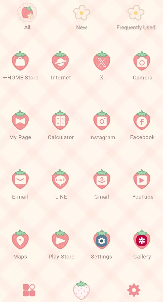 Pastel Gingham & Strawberries应用截图