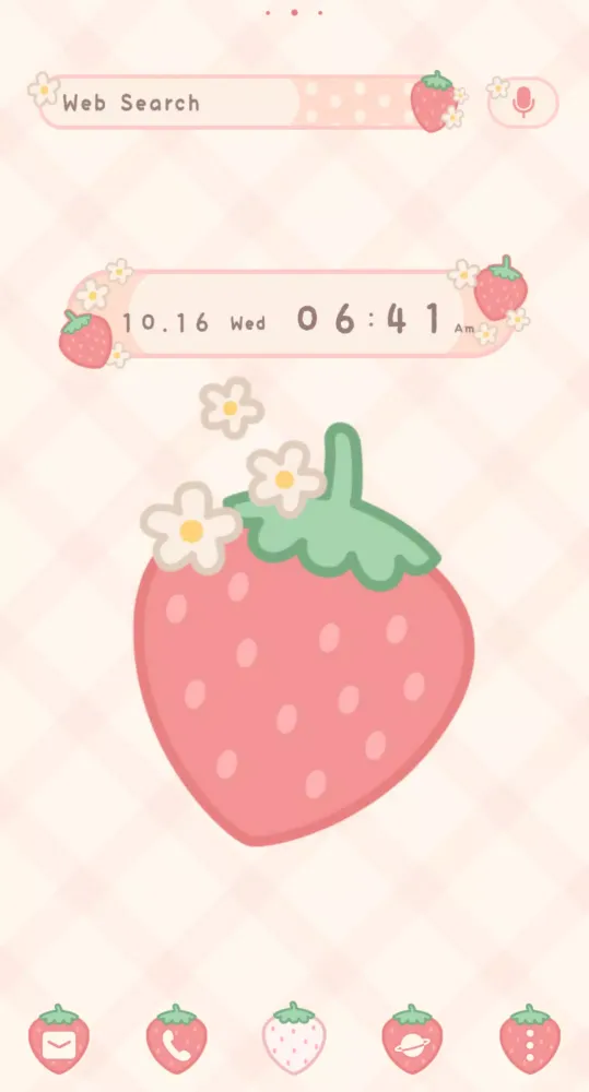 Pastel Gingham & Strawberries应用截图