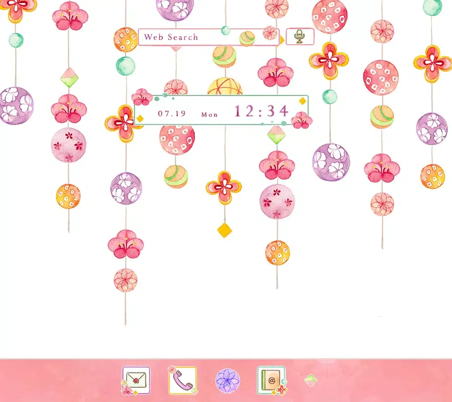 Capturas de pantalla de Cute Strung Decor Theme
