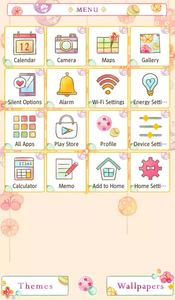 Capturas de pantalla de Cute Strung Decor Theme