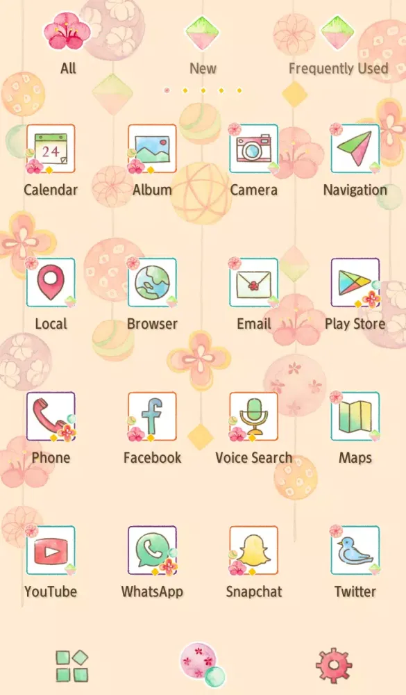 Capturas de pantalla de Cute Strung Decor Theme