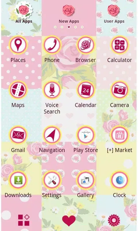 Cute Theme-Rose Quilt- Screenshots