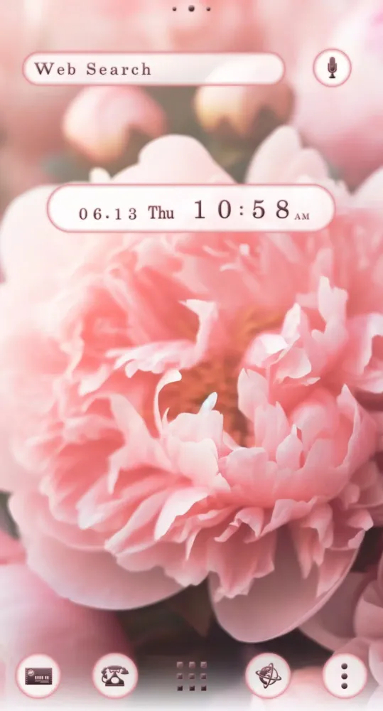 Pink Peony Theme +HOME Screenshots