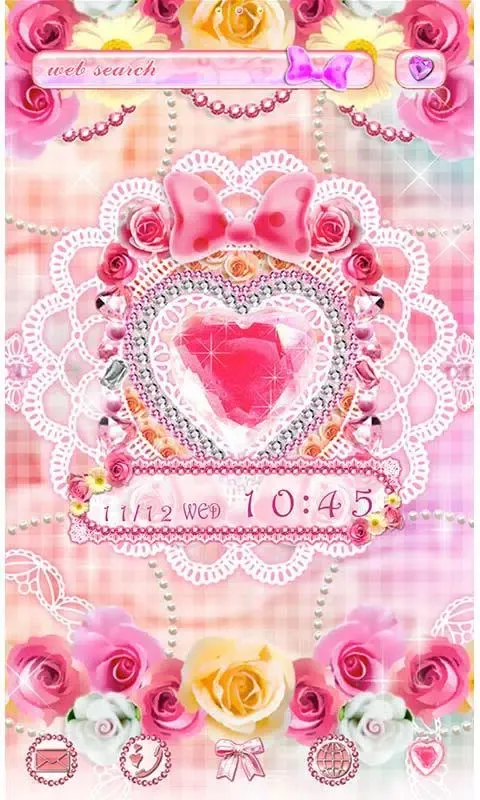 Cute Theme Glittery Romance Screenshots