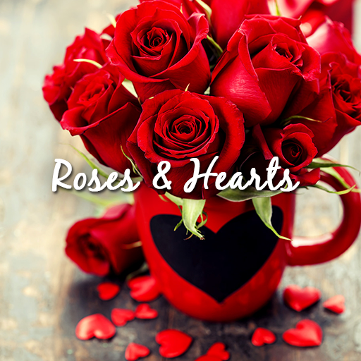 Cute wallpaper-Roses & Hearts Cute wallpaper-Roses & Hearts