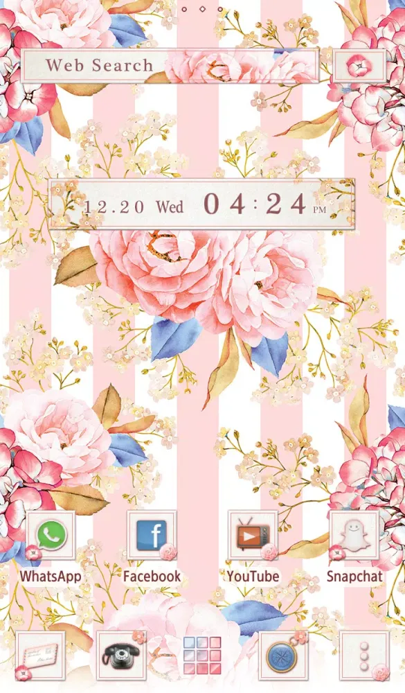 Strips & Roses Theme Screenshots