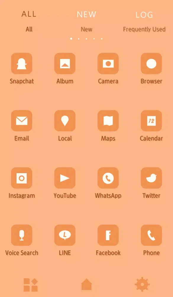 Ảnh chụp màn hình của Simple Pastel Color (Apricot)