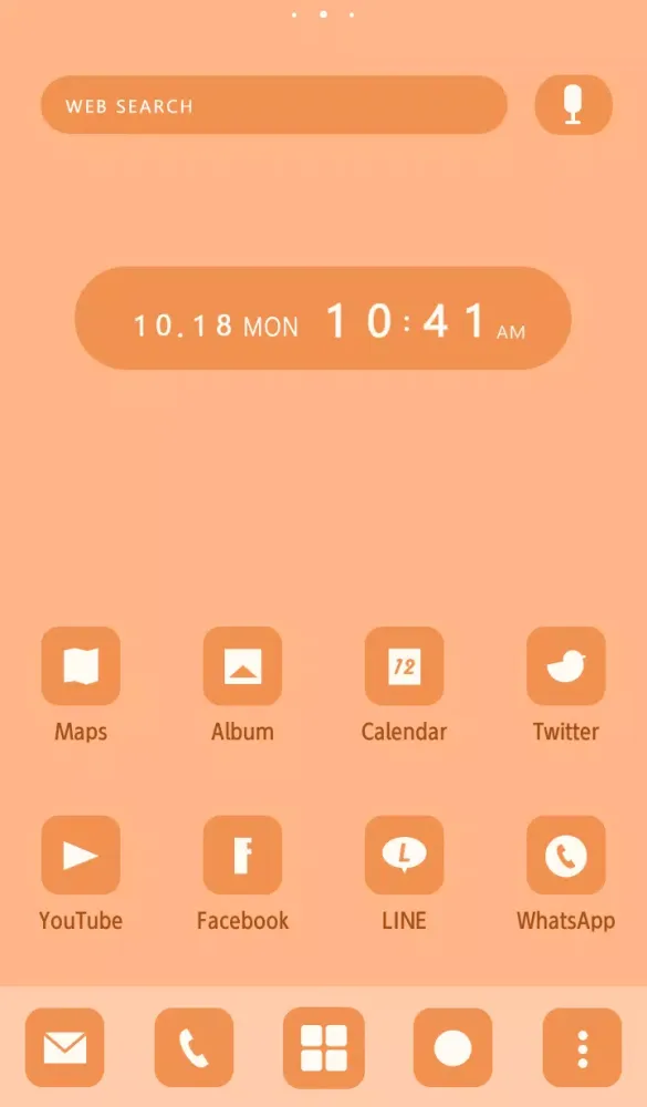 Ảnh chụp màn hình của Simple Pastel Color (Apricot)