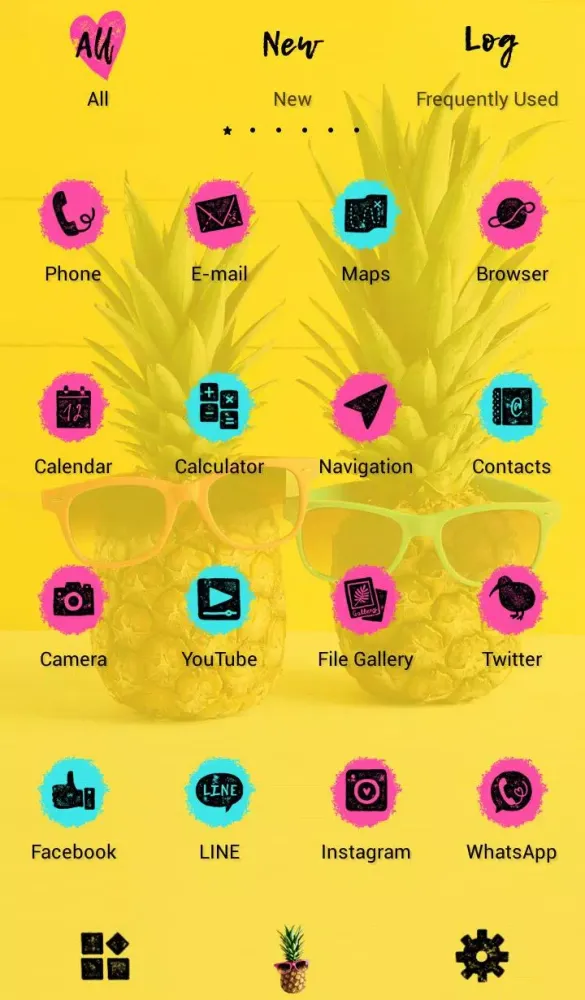 Sunglassed Pineapples Theme Screenshots